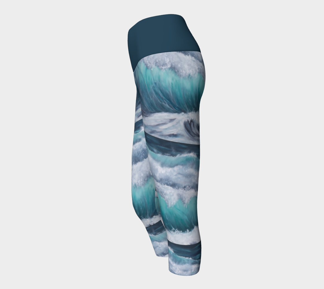 Legging 3/4 - En eaux turquoises