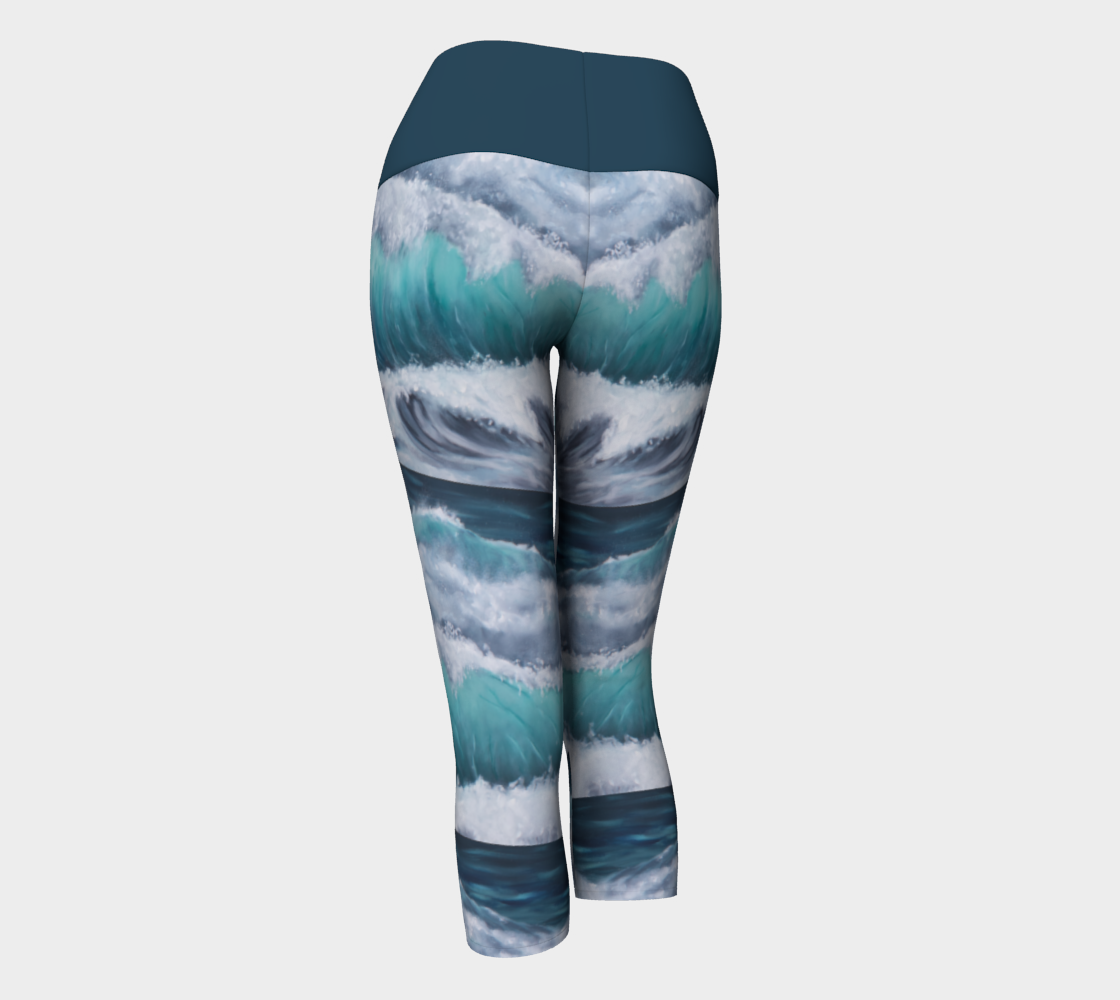 Legging 3/4 - En eaux turquoises