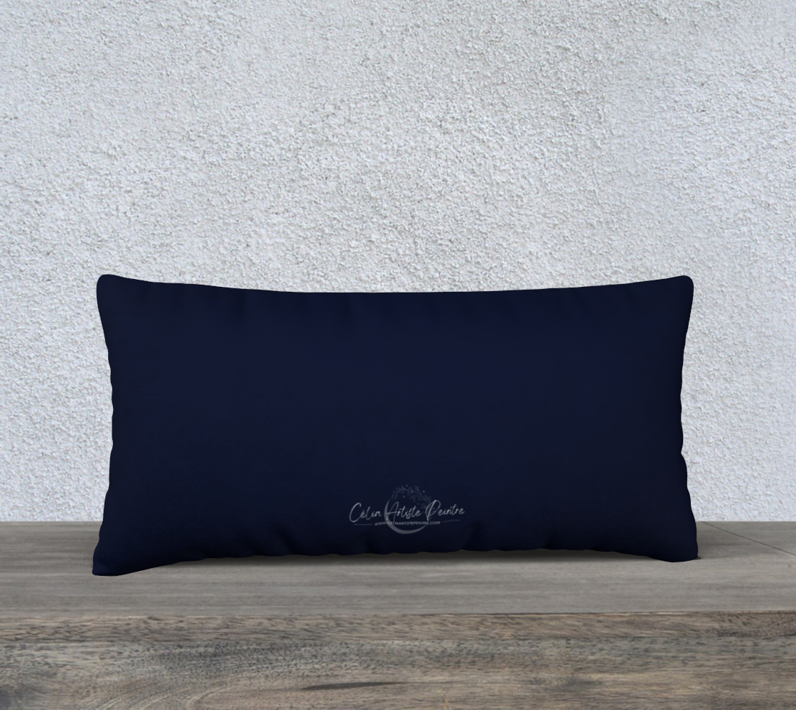 Housse de coussin 12x24 po - Déferlante